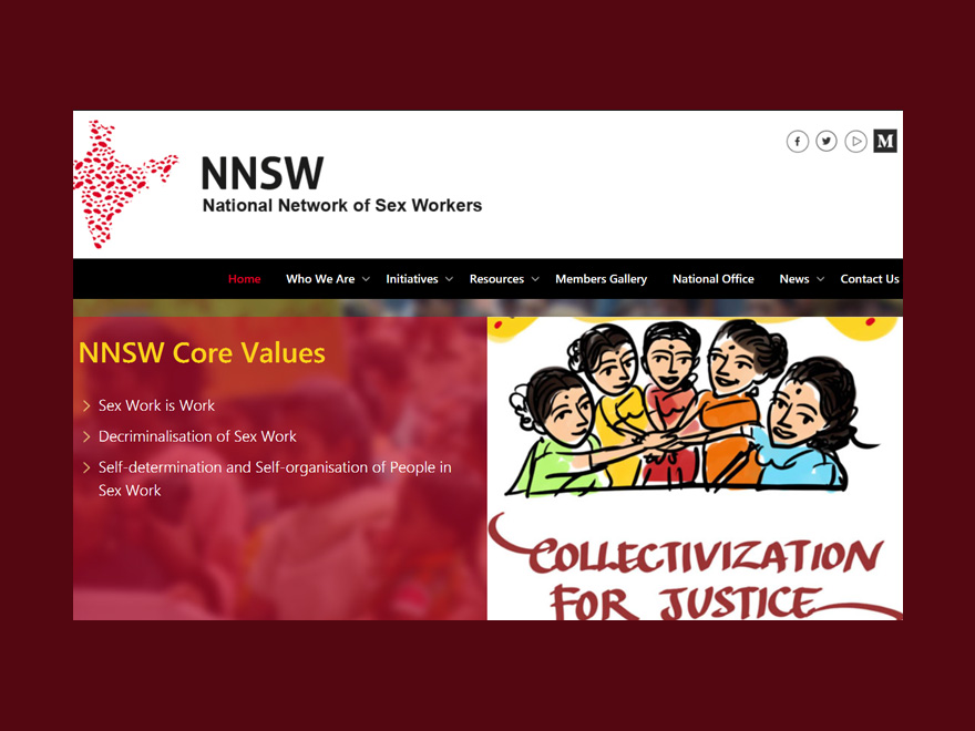 National Network of Sex Workers portfolio by Intellect Systems